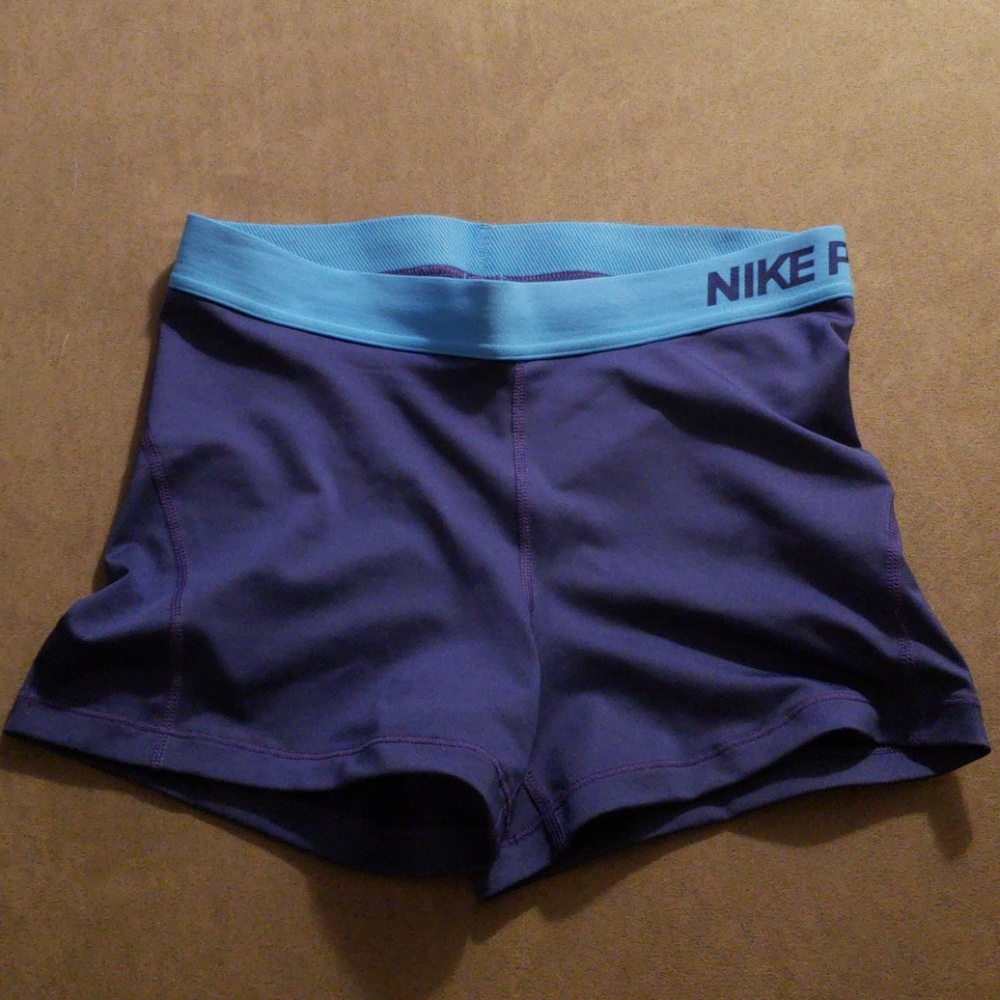 Nike Pro Running Shorts -Dark Blue/Light Blue